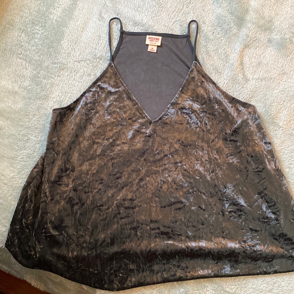 Velvet, blue cami shirt